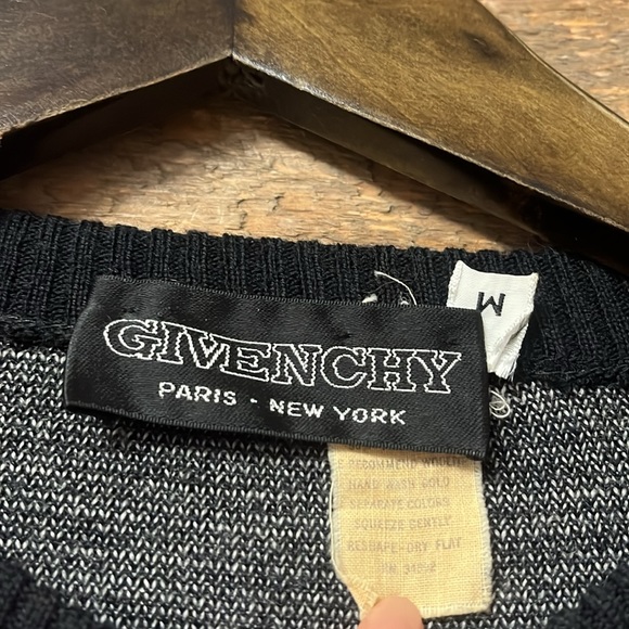GIVENCHY Vintage Wool Blend Union USA Made Leopard Sweater Medium y2k Vibes - Picture 5 of 8